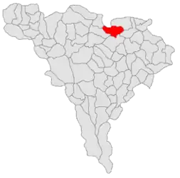 Location within Alba County