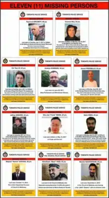 Composite of 11 missing persons notices