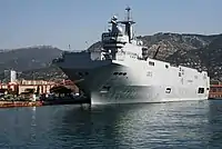 Mistral (L9013) in Toulon harbour