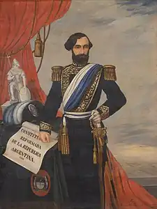 Portrait of president Bartolomé Mitre