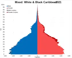 Mixed White and Black Caribbean