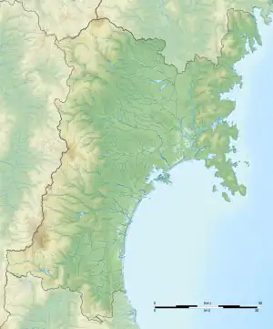 Oshika Peninsula is located in Miyagi Prefecture