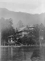 Miyajima Hotel in 1917, the building was occupied by the British Commonwealth Occupation Force when it was accidentally burnt down on August 31, 1952