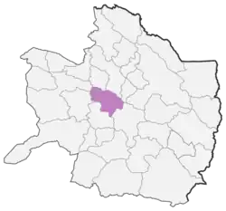 Location of Miyan Jolgeh County in Razavi Khorasan province (bottom of shaded area)