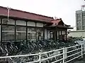 The old station building, since demolished. This photo was taken in 2003.