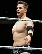 The Miz at the WWE live show in Buffalo, New York in March 2018.