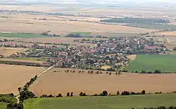 Mnetěš seen from the Říp Mountain