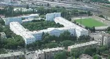 CSK ZSU Stadium is next to the Ministry of Defence building