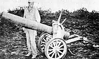 Mobile 20 cm naval rocket launcher.