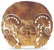 Moche headdress with feline ornamentations, 400 AD Larco Museum, Lima