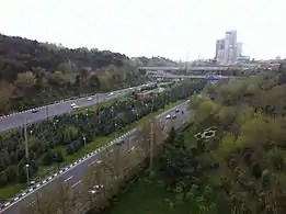 Modares Expressway seen from Tabiat Bridge