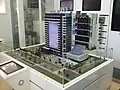 Model of LS Tower as shown on the exhibition inside LS Tower, 1st floor