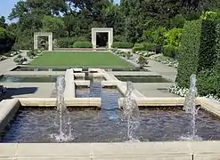 Modern formal garden