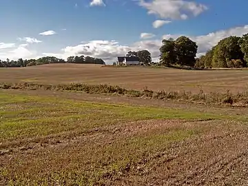 Surrounding farm lands.