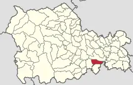 Location in Neamț County