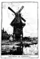 The mill around 1900, signed by Willem Wenckebach [nl]