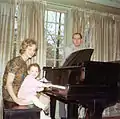 Helen Armstrong with husband Alan Cohen and daughter Debbie Howser (1967)