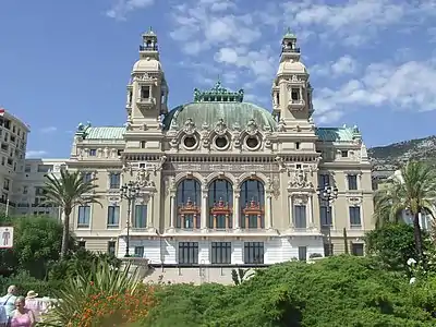 Image 1Seaside façade of the Salle Garnier, home of the Opéra de Monte-Carlo (from Outline of Monaco)