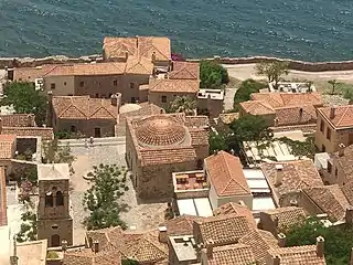 View of the mosque from above.