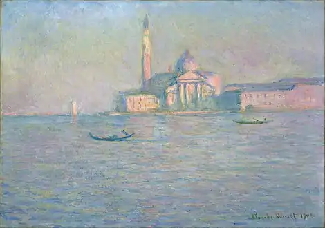 Claude Monet, The Church of San Giorgio Maggiore, Venice (1908)