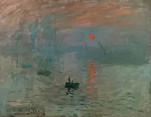 Image 5Claude Monet's 1872 Impression, Sunrise inspired the name of the movement (from Painting)