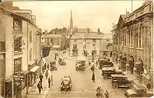Agincourt Square in the 1930s showing the Punch House at the centre