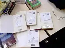 QR codes in library books