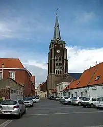 The church in Mons-en-Pévèle