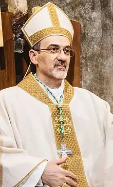 Cardinal Pierbattista Pizzaballa, O.F.M. during consistory, circa 2023.