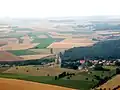 Aerial view of the countryside