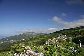 Interior range of the Volcanic Complex of Topo, dividing the northern and southern parishes of the municipality of Calheta