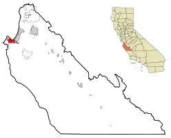 Location of Monterey, California