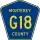 County Road G18 marker