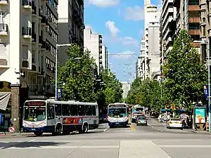 View of the Avenue from Plaza Independencia