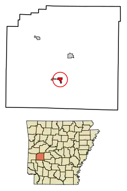 Location in Montgomery County, Arkansas
