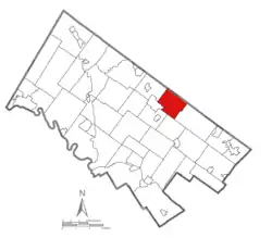 Location of Montgomery Township in Montgomery Township