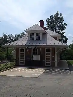 The Montpelier Station Rail Depot Museum and US Post Office