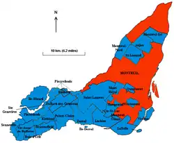 Municipalities in 2001