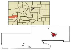 Location in Montrose County, Colorado