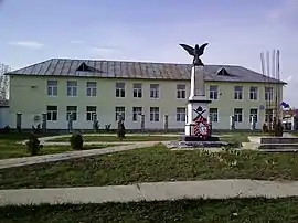 The school and the monument