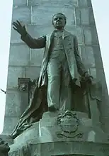 The George-Étienne Cartier statue on the monument