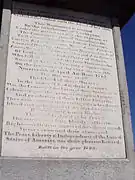 Inscription on the Revolutionary monument