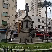 Gomes's tomb located at Bento Quirino Square, on his hometown, Campinas.