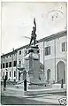 Memorial to WWI Soldier, (Old postcard) 1924, Codigoro, Italy