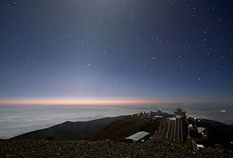 Moonlight and Zodiacal Light Over La Silla Observatory