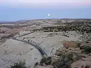 Moonrise over SR-12 in Grand Staircase–Escalante National Monument