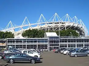 Sydney Football Stadium from carpark