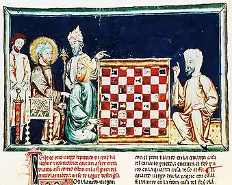 Image 2Moors from Andalusia playing chess, Book of Games by King Alfonso X, 1283 (from Chess in the arts)