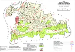 Map showing Berja (980) in Morar CD block