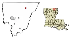 Location in Morehouse Parish, Louisiana